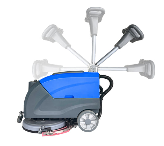 WB-16 Foldable Hand Push Floor Scrubber