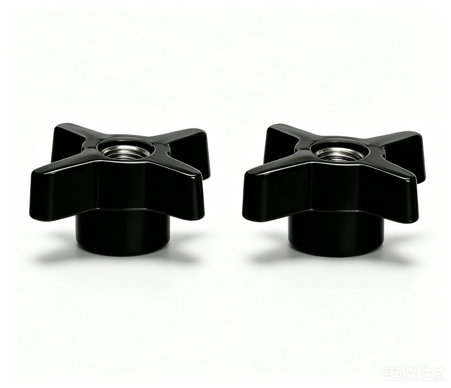 Four-arm clamping knob(1set of 2)